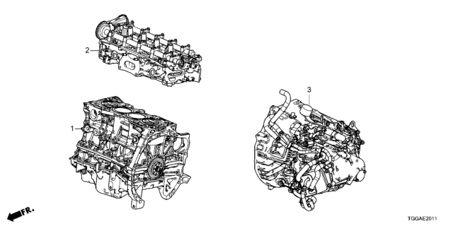 2021 Honda Civic BARE, TRNS ASSY Diagram for 20011-5DE-R01