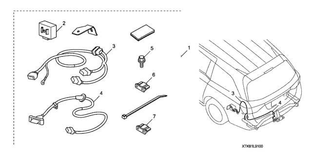 2017 Honda Odyssey Trailer Hitch Harness Diagram