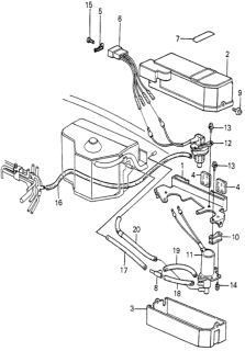 1982 Honda Prelude Label, Control Box (No.3) Diagram for 18809-PB3-661