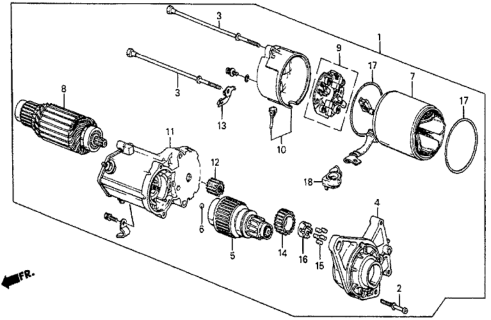 1984 Honda Prelude Stay, Engine Wire Harness Diagram for 31212-PC6-013