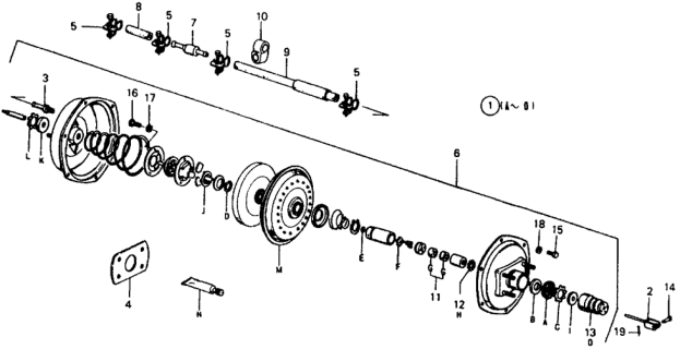 1978 Honda Civic 3 Door ** (1200) ** 4MT Vacuum Booster Diagram