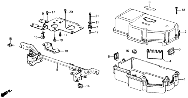 1991 Honda Prelude Clamp C, Wire Harness Diagram for 36059-PK2-661