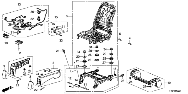 2016 Honda Odyssey Cord, R. St (4 Way) Diagram for 81206-TK8-A01