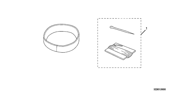2003 Honda Accord 2 Door EX (V6) KL 5AT Steering Wheel Cover (Leather) Diagram