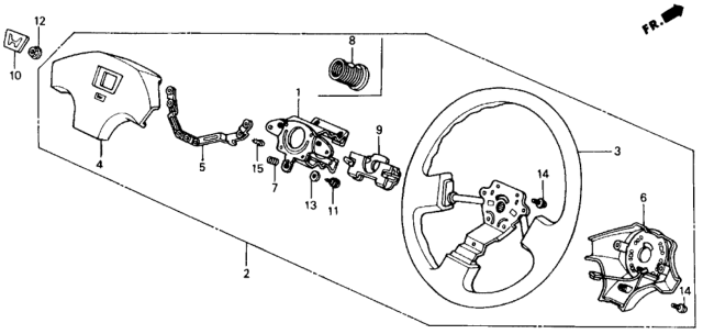 1988 Honda Civic Steering Wheel Diagram