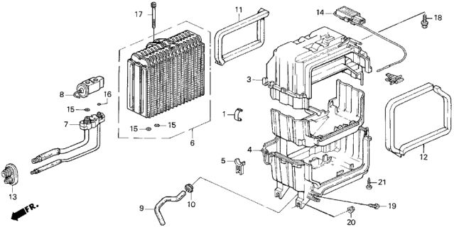 1996 Honda Odyssey Pipe Assy. Diagram for 80212-SV4-003