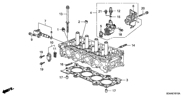 2007 Honda Accord VTC Oil Control Valve (L4) Diagram