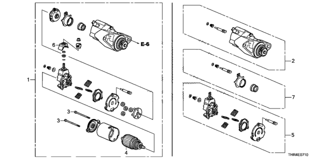 2021 Honda Odyssey Starter Motor (Mitsuba) Diagram