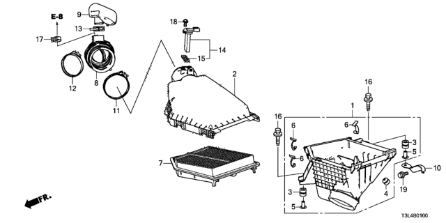 2013 Honda Accord Air Cleaner Diagram