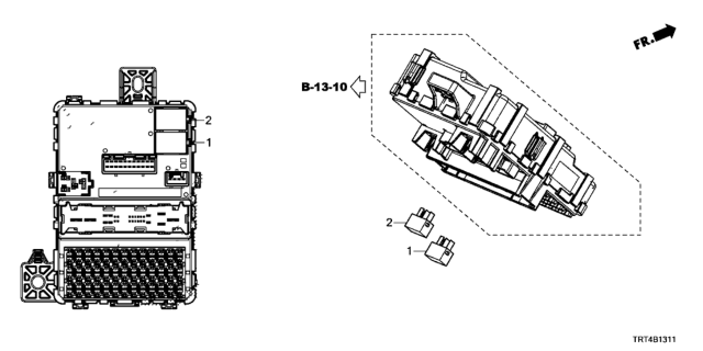 2020 Honda Clarity Fuel Cell 4 Door D (CLARITY SAYAMA) KA 1AT Control Unit (Cabin) Diagram 2