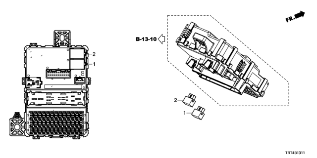 2020 Honda Clarity Fuel Cell Control Unit (Cabin) Diagram 2