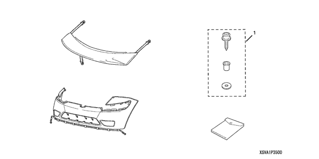 2008 Honda Civic 2 Door EX-L KA 5MT Nose Mask (Full) Diagram