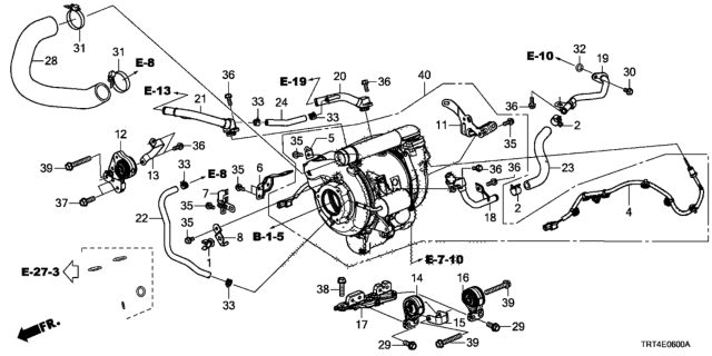 2018 Honda Clarity Fuel Cell 4 Door D (CLARITY NMC) KA 1AT Air Pump Diagram
