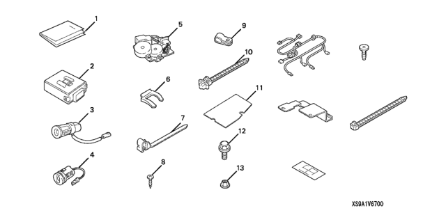 2006 Honda CR-V Back Up Sensor Attachment Diagram