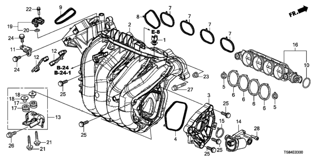 2012 Honda Civic Valve Assy., Bypass Diagram for 17210-RNA-A01