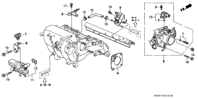 1996 Honda Civic Throttle Body Diagram