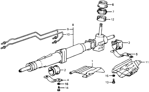 1978 Honda Accord Cushion A, Gear Box Mounting Diagram for 53435-671-890