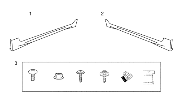 2008 Honda Civic Spoiler, R. Side Sill Diagram for 71810-XVJ-000ZL