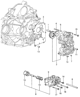 1980 Honda Civic HMT Valve Body Diagram