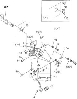 1994 Honda Passport Switch, Clutch Diagram for 8-94368-343-0