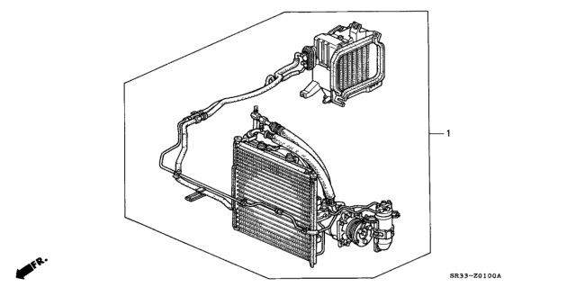 1994 Honda Civic 3 Door SI KA 5MT Kit Diagram