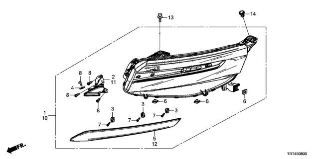 2021 Honda Clarity Fuel Cell Screw Tapping (3X16) Diagram for 33105-TD4-J11