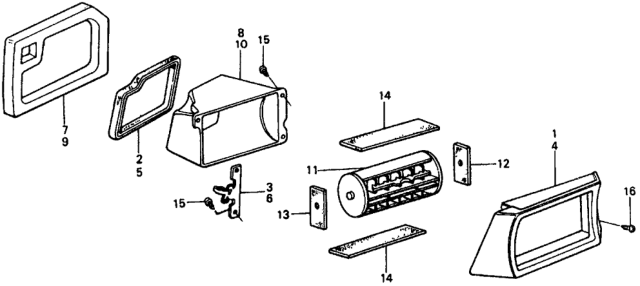 1979 Honda Civic Fresh Air Vents Diagram