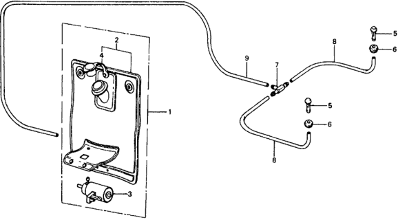 1979 Honda Civic Windshield Washer Diagram