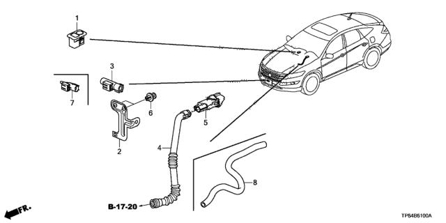 2011 Honda Crosstour A/C Sensor Diagram