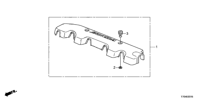 2018 Honda HR-V Engine Cover Diagram