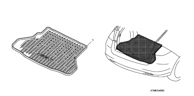 2011 Honda Insight Cargo Tray Diagram