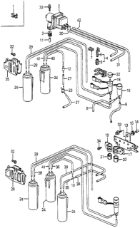 1984 Honda Accord Clamp, Tube (7.5X3) Diagram for 17278-PD2-661