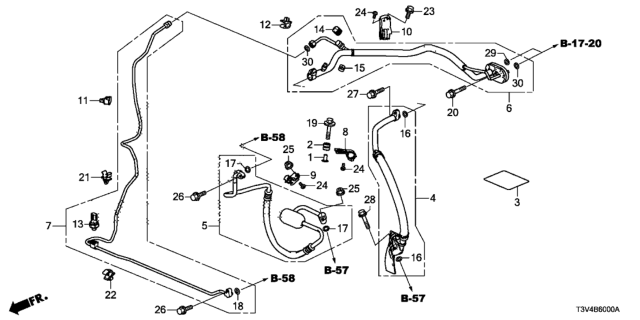 2014 Honda Accord Cap, Valve (L) Diagram for 80866-T3V-A01