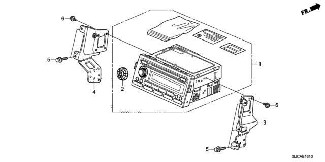 2014 Honda Ridgeline 4 Door RTS KA 5AT Audio Unit Diagram