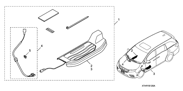 2019 Honda Odyssey Door Side Sill Front (Illuminated) Diagram