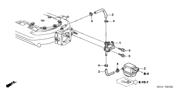 2008 Honda Ridgeline Tubing Diagram