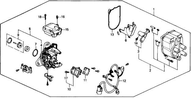 1989 Honda Civic Distributor Diagram