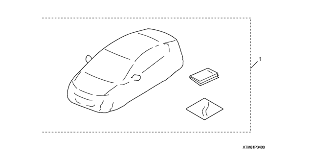 2014 Honda Insight 5 Door EX KA CVT Car Cover Diagram
