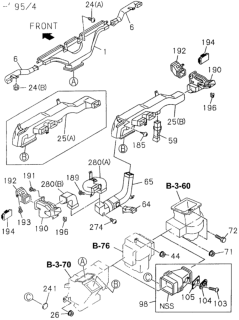 1994 Honda Passport Plug, Rubber Evaporator Drain Hole Diagram for 8-94222-309-1