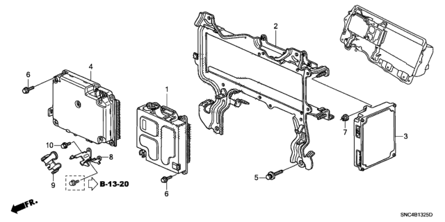 2006 Honda Civic IMA Control Unit Diagram