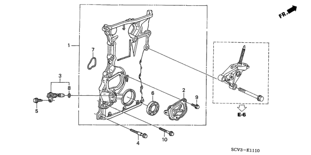 2004 Honda Element Chain Case Diagram