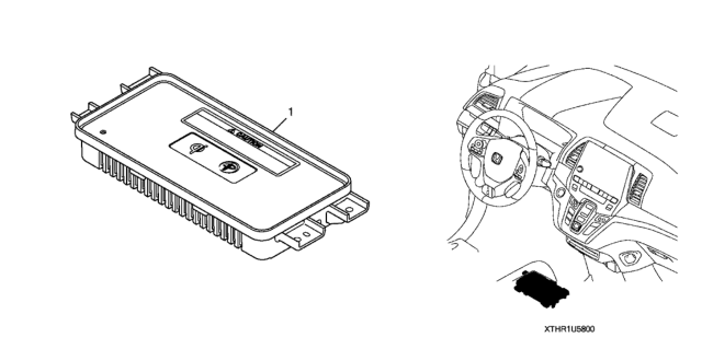 2020 Honda Odyssey Wireless Charger Pad Unit Diagram