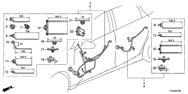 2020 Honda Accord 4 Door EX-L KA CVT Wire Harness Diagram 7