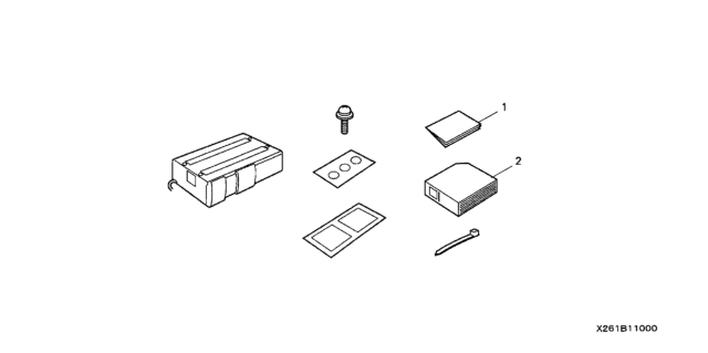 2005 Honda Pilot CD Changer (14-Pin) Diagram