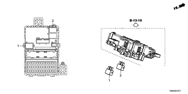 2016 Honda Civic Control Unit (Cabin) Diagram 2