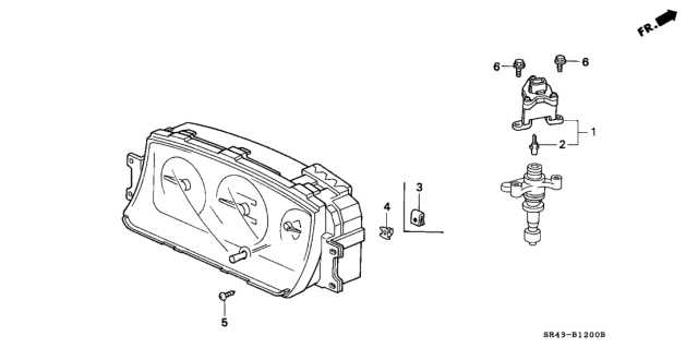 1995 Honda Civic Combination Meter Diagram