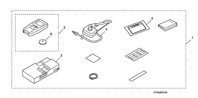 2009 Honda Civic 2 Door EX (NAVIGATION) KA 5AT Remote Starter Base Kit Diagram