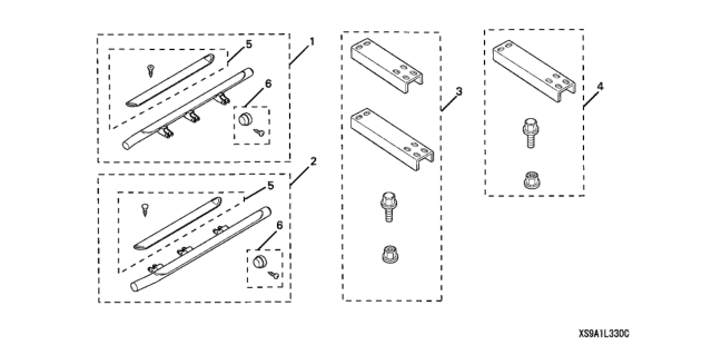 2006 Honda CR-V Step Assy., L Diagram for 08L33-S9A-100C2