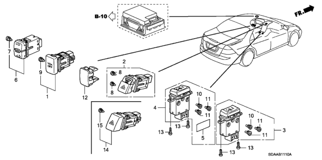 2007 Honda Accord Switch Diagram