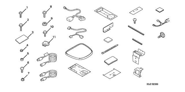 2008 Honda Ridgeline I-VES DVD Attachment Diagram